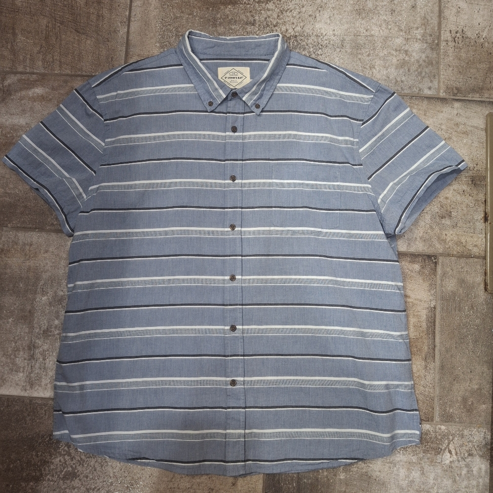 Blue Striped Men's Shirt